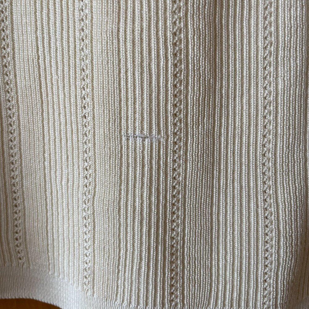 Jessica Cream Ribbed Knit Tank Top - Picture 5 of 5